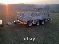 Brain James 12ft x 5ft 3 twin axle General plant trailer, Ifor Williams, Nugent