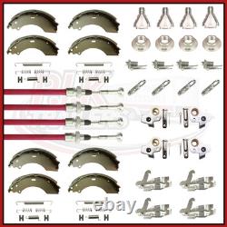 Brake Shoe & STAINLESS STEEL Cable & SERVICE Kit for Brian James Connect Trailer