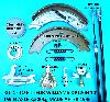 Brake Shoes, Cables & Service Kit For Dp120g 10' 3,500kg Ifor Williams Trailer