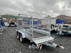 Brand New 10ft X 5ft Twin Axle Master Heavy Duty Trailer With 80cm Mesh And Ramp
