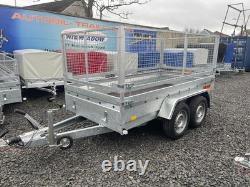 Brand New 10ft X 5ft Twin Axle Master Heavy Duty Trailer With 80cm Mesh And Ramp