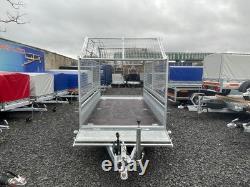 Brand New 10ft X 5ft Twin Axle Master Heavy Duty Trailer With 80cm Mesh And Ramp