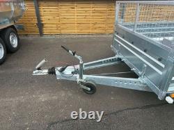 Brand New 10ft X 5ft Twin Axle Trailer With 40cm Mesh And Ramp 1300kg