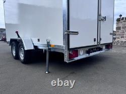 Brand New 400cm X 200cm X 200cm Twin Axle Box Trailer With Barn Doors 2700kg Bra
