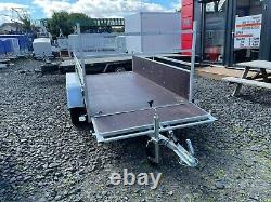 Brand New 8.2 Ft X 4.4 Ft Twin Axle Boro Trailer With Wooden Sides & Ladder Rack