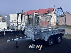 Brand New 8,2ft x 4,3ft Twin Axle Trailer With 80CM Mesh 750KG