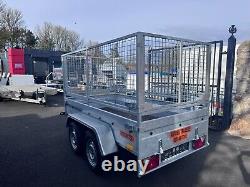 Brand New 8,2ft x 4,3ft Twin Axle Trailer With 80CM Mesh 750KG