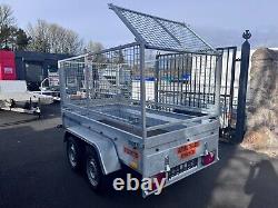 Brand New 8,2ft x 4,3ft Twin Axle Trailer With 80CM Mesh 750KG