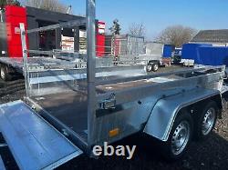 Brand New 8.4ft X 5ft Twin Axle Master Boro Trailer With A Ladder Rack 750kg Unb