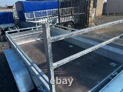 Brand New 8.4ft X 5ft Twin Axle Master Boro Trailer With A Ladder Rack 750kg Unb