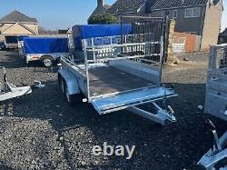 Brand New 8.4ft X 5ft Twin Axle Master Boro Trailer With A Ladder Rack 750kg Unb