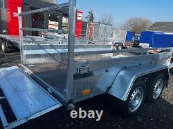 Brand New 8.4ft X 5ft Twin Axle Master Boro Trailer With A Ladder Rack 750kg Unb