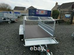 Brand New 8.7 X 4.2 Twin Axle Boro Trailer With 40cm Mesh And A Ramp 750kg