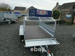 Brand New 8,7ft x 4,2ft Twin Axle Trailer With 40CM Mesh and Ramp 750KG