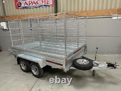 Brand New Apache Braked twin axle 8x5 Trailer Heavy Duty GVW 2000KG UK DELIVERY