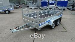 Brand New Cage Mesh Trailer 10ft X 5ft Twin Axle 750kg Mgw Car Trailer 3m X 1,5m