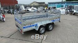 Brand New Cage Mesh Trailer 10ft X 5ft Twin Axle 750kg Mgw Car Trailer 3m X 1,5m