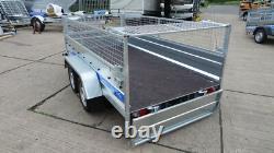 Brand New Cage Mesh Trailer 10ft X 5ft Twin Axle 750kg Mgw Car Trailer 3m X 1,5m