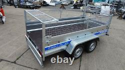 Brand New Cage Mesh Trailer 10ft X 5ft Twin Axle 750kg Mgw Car Trailer 3m X 1,5m