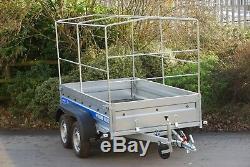 Brand New Car Trailer 10x5 Twin Axle Unbraked 750kg Al-ko Suspension