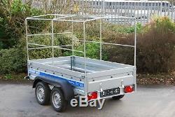 Brand New Car Trailer 10x5 Twin Axle Unbraked 750kg Al-ko Suspension