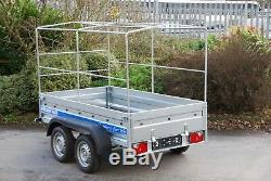 Brand New Car Trailer 10x5 Twin Axle Unbraked Al-ko Suspension 750kg