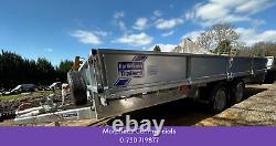 Brand New Ifor Williams LM166 Twin Axle Flatbed Trailer Dropsides 16ft x 6ft