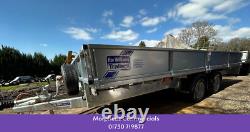 Brand New Ifor Williams LM166 Twin Axle Flatbed Trailer Dropsides 16ft x 6ft