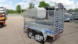 Brand New Ramp 4 Cage Car Trailer 8x4 Twin Axle 750kg + Free Trailer