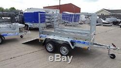 Brand New Ramp 4 Cage Car Trailer 8x4 Twin Axle 750kg + Free Trailer