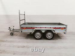 Brand New Twin Axle Trailer 8'7 x 4'1 750 kg with Ladder Rack