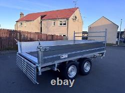 Brand new 10ft x 6ft Twin Axle Electric Tipper Trailer 3500KG