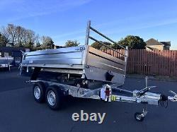 Brand new 10ft x 6ft Twin Axle Electric Tipper Trailer 3500KG