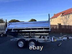 Brand new 10ft x 6ft Twin Axle Electric Tipper Trailer 3500KG