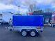 Brand New 8,4ft X 5ft Twin Axle Braked Trailer With Canopy / Cover 1300kg Braked