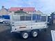 Brand New 8ft 2 X 5ft Twin Axle Drop Side Trailer With 60cm Mesh Sides 750kg Ma