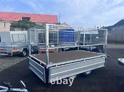 Brand new 8ft 2 x 5ft Twin Axle Drop Side Trailer With 60CM Mesh Sides 750KG MA