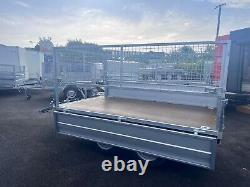 Brand new 8ft 2 x 5ft Twin Axle Drop Side Trailer With 60CM Mesh Sides 750KG MA