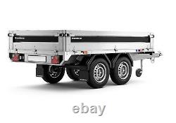 Brenderup 4260STB 8'5 x 4'9 Twin Axle 2000/1645KB with Extension Sides