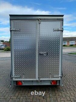 Brenderup 7260TB Large Twin Axle Braked Box Trailer with 12V MOTOR MOVER