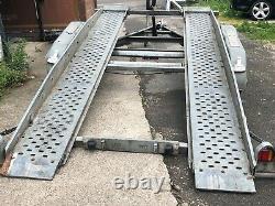 Brenderup Car Transporter Trailer Twin Axle, Winch, Recent Tyres And Brakes