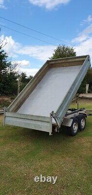 Brenderup Electric 3 way 3500kg tipper tipping Trailer Braked 8ft Ramps