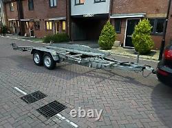 Brenderup Tilt Bed Twin Axle Galvanised Car Transporter Trailer Winch 14 Ft