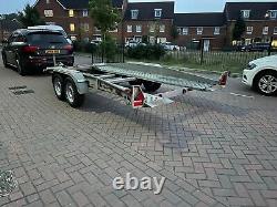 Brenderup Tilt Bed Twin Axle Galvanised Car Transporter Trailer Winch 14 Ft