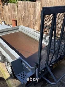 Brenderup Twin Axle 8.5ft x 4ft Plant/Digger Trailer 2700KG Rear Loading Ramp