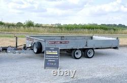 Brian James 14ft Tiltbed Twin Axle Flatbed Car Transporter Trailer Ivor CT166 A4 Brian James 14ft Tiltbed Twin Axle Flatbed Car Transporter Trailer Ivor CT166 A4