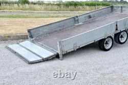 Brian James 14ft Tiltbed Twin Axle Flatbed Car Transporter Trailer Ivor CT166 A4