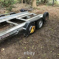 Brian James Clubman Twin axle car Trailer Transporter with tyre rack