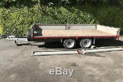 Brian James cargo trailer 12' flatbed sides 3500kg twin axle ifor williams