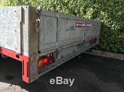 Brian James cargo trailer 12' flatbed sides 3500kg twin axle ifor williams